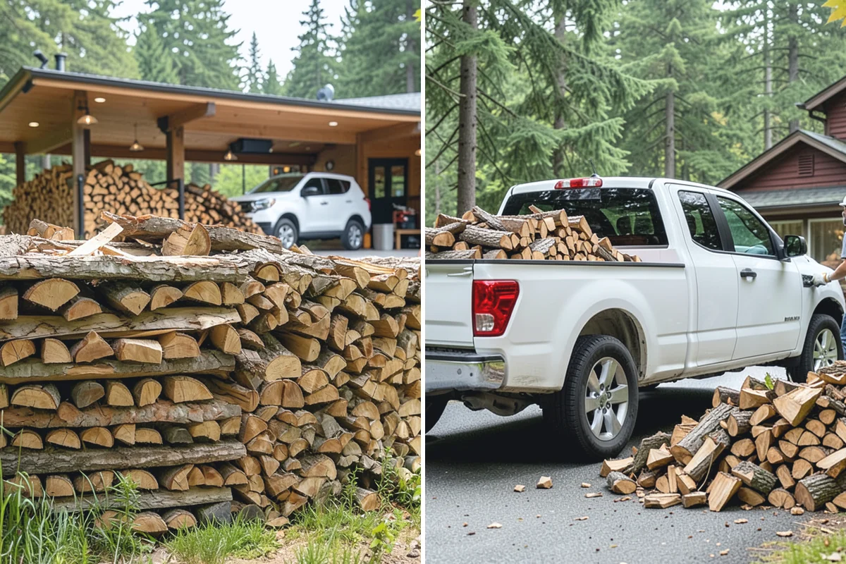 Covered Firewood Storage in Darrington, Snohomish County, WA - Identify a sheltered, well-drained location
