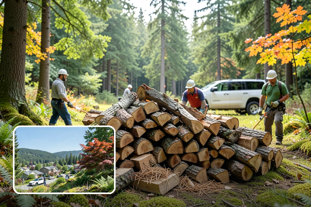 Covered Firewood Storage in Index, Snohomish County, WA - Shields wood from constant PNW rain and snow