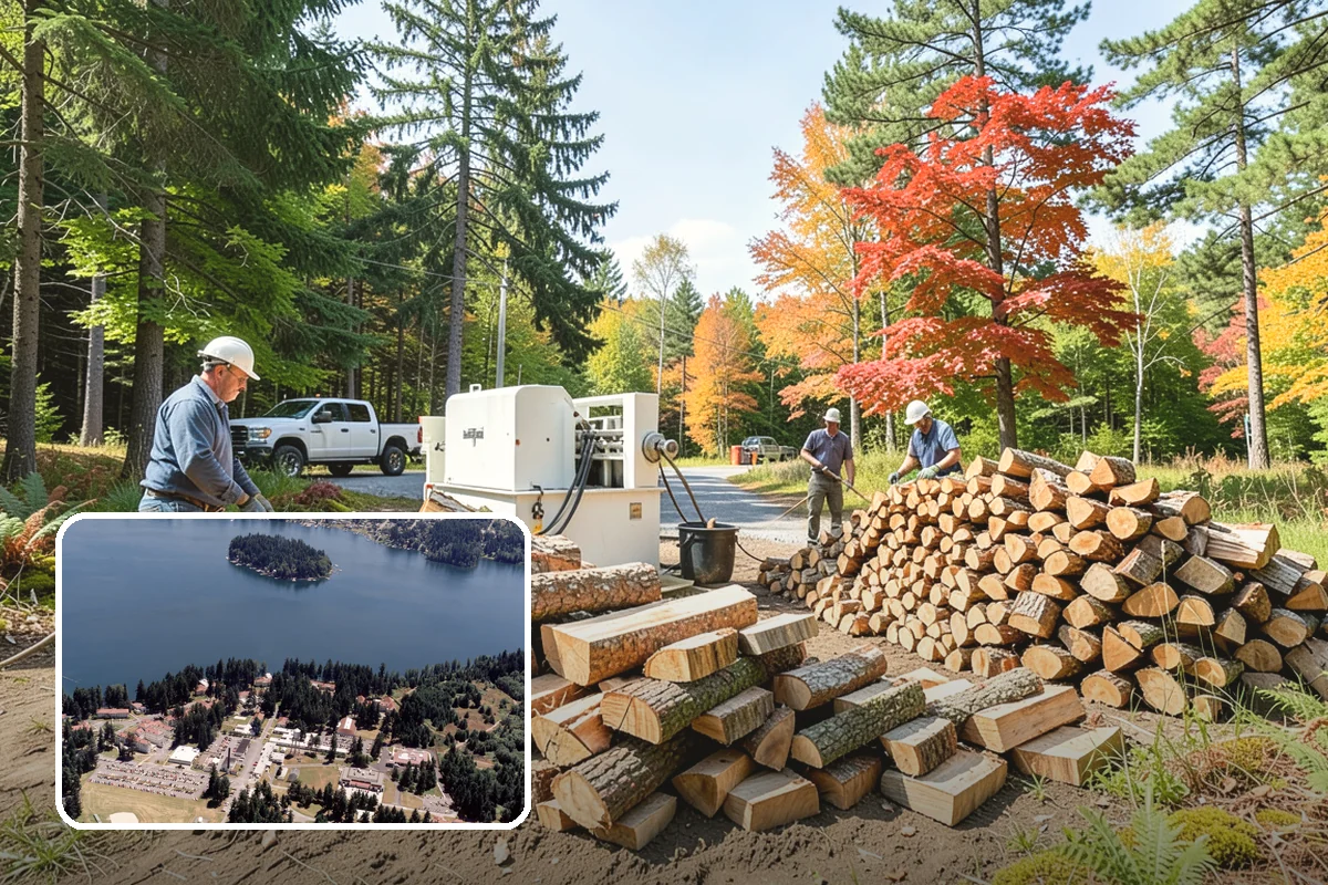 Covered Firewood Storage in Lakewood, Pierce County, WA - Shields wood from constant PNW rain and snow