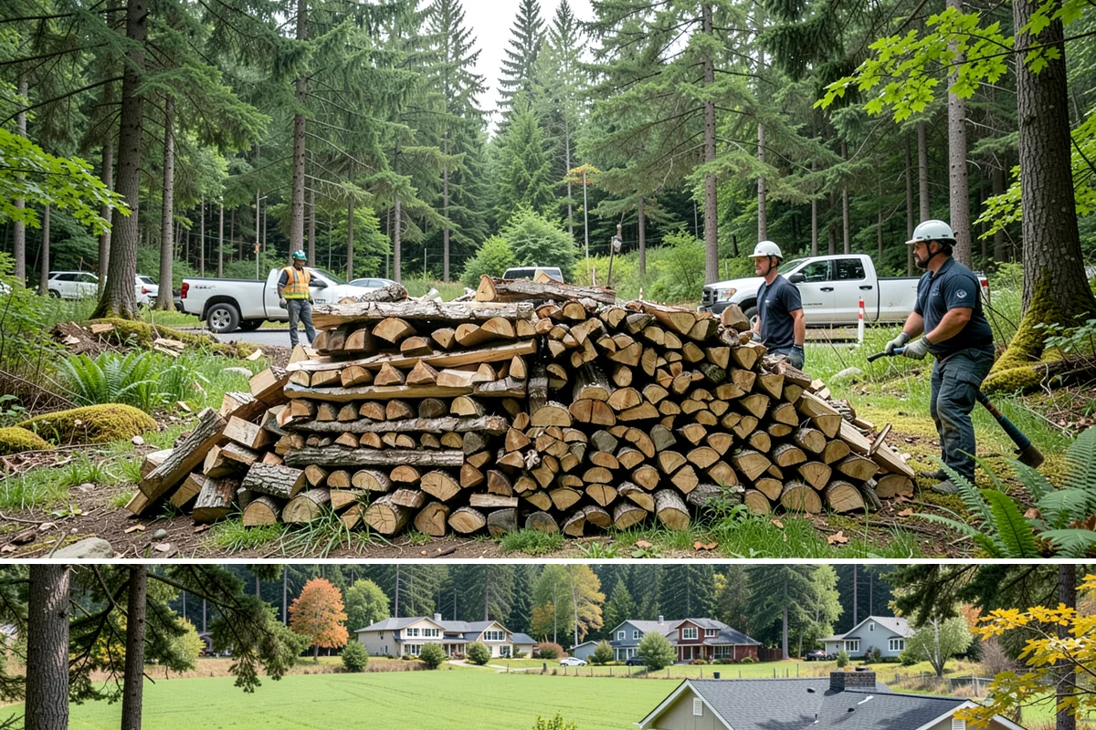 Covered Firewood Storage in Lyman, WA - Put covered storage in place before the fall rains to protect summer-seasoned wood.