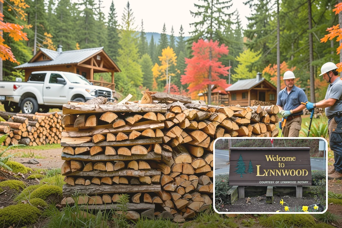 Covered Firewood Storage in Lynnwood, Snohomish County, WA - Shields wood from constant PNW rain and snow
