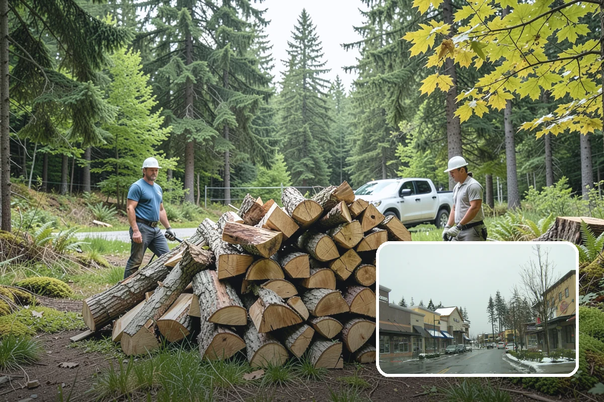 Covered Firewood Storage in Mill Creek, Snohomish County, WA - Shields wood from constant PNW rain and snow