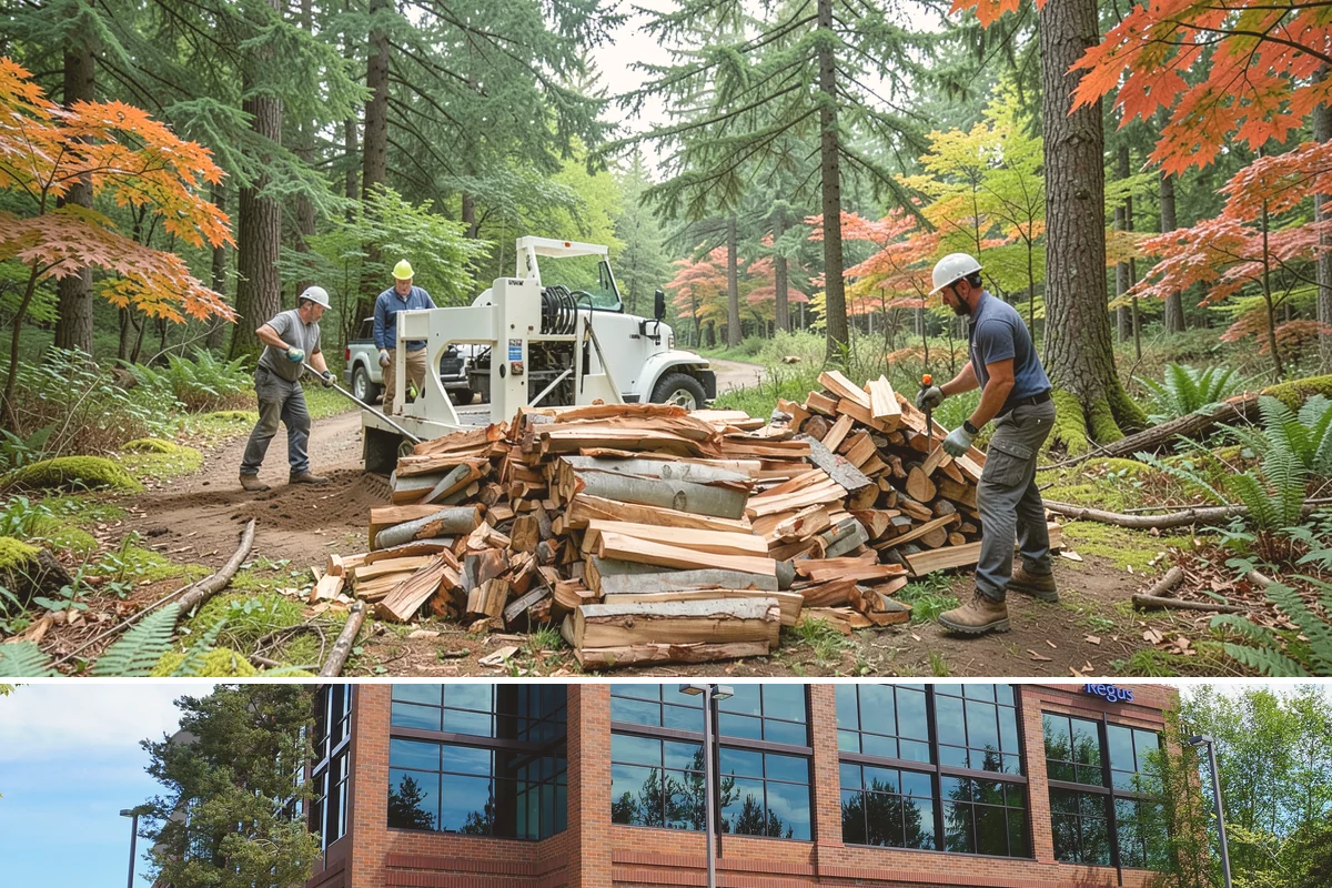 Covered Firewood Storage in Mountlake Terrace, WA - Put covered storage in place before the fall rains to protect summer-seasoned wood.