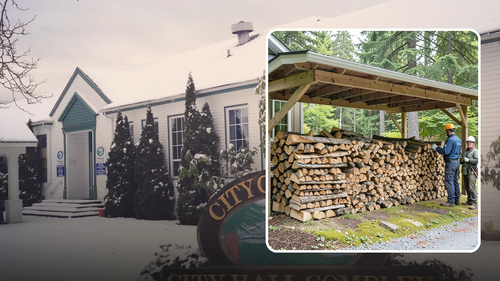 Covered Firewood Storage in Pacific, King County, WA - We create covered firewood storage that keeps your stack sheltered from rain while airflow finishes the seasoning.