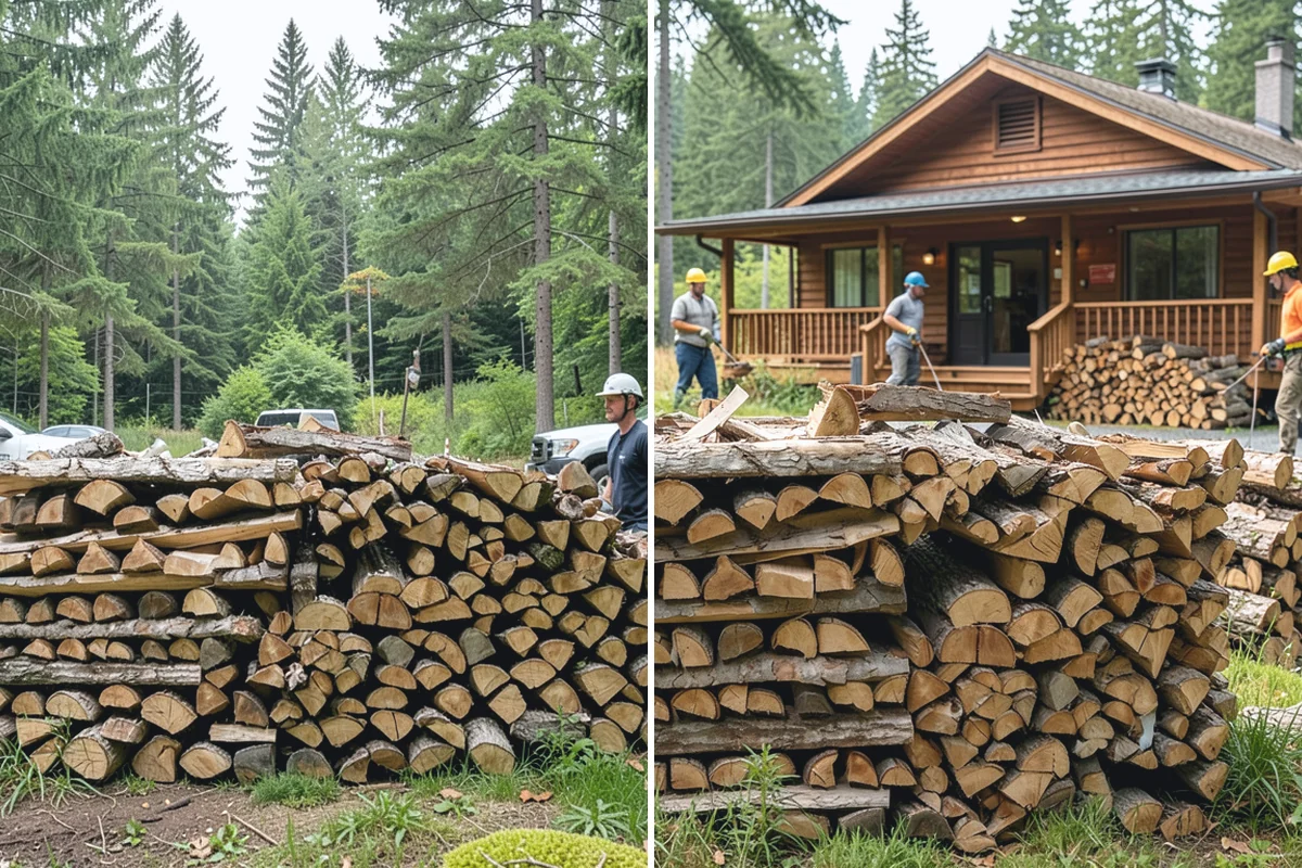 Covered Firewood Storage in Roy, Pierce County, WA - Identify a sheltered, well-drained location