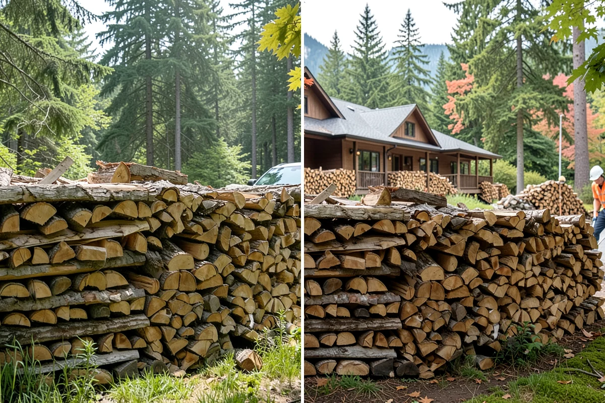 Covered Firewood Storage in SeaTac, WA - Identify a sheltered, well-drained location
