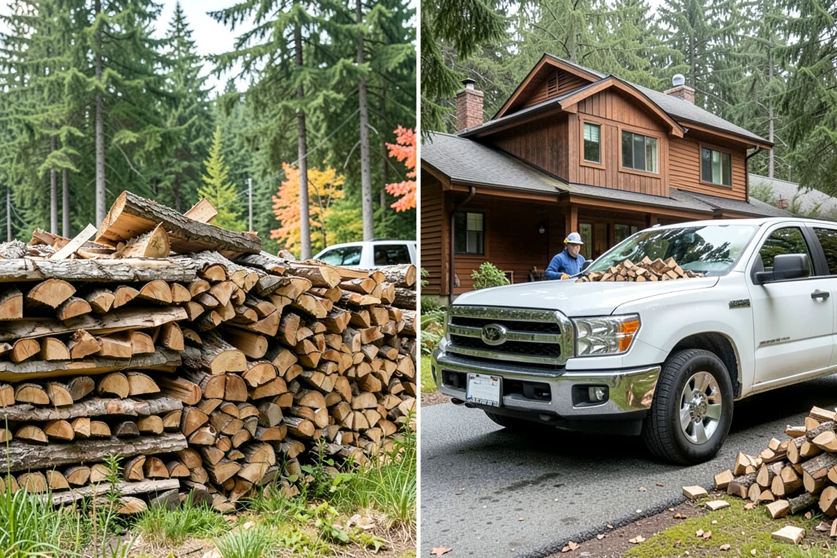 Covered Firewood Storage in Seattle, King County, WA - Identify a sheltered, well-drained location