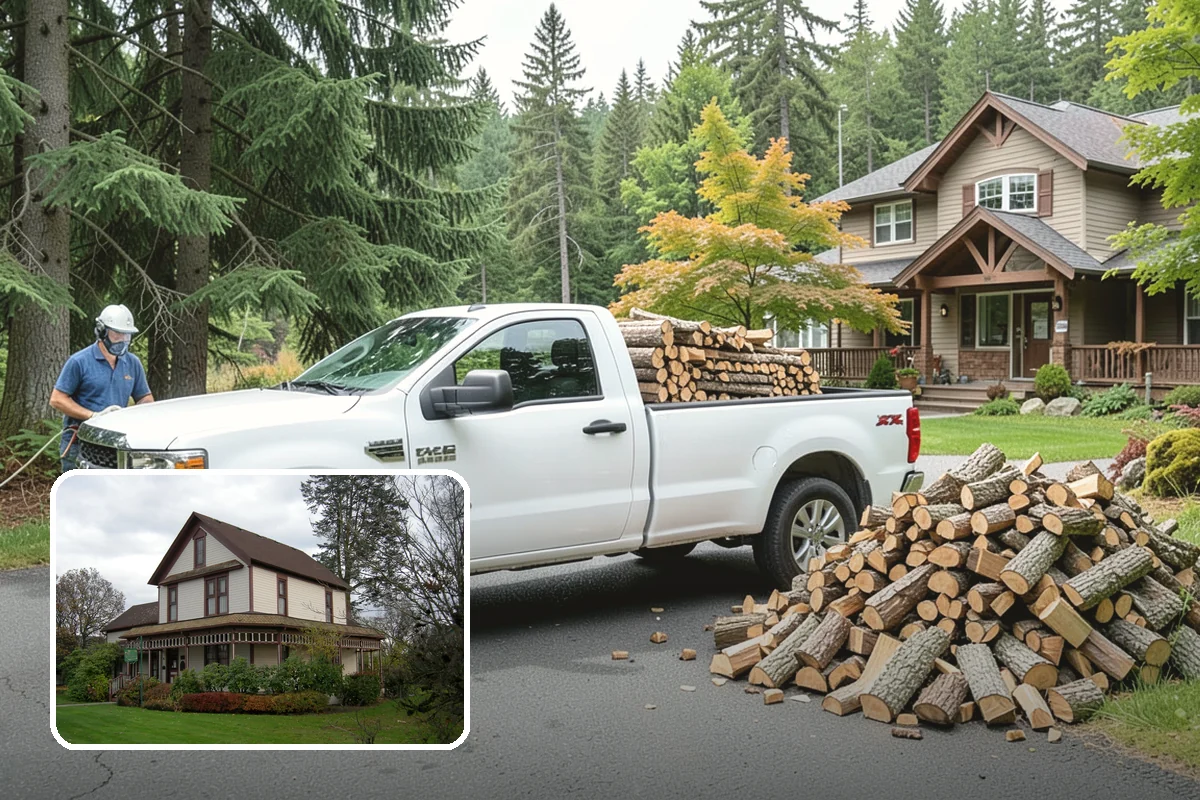 Covered Firewood Storage in Sumner, Pierce County, WA - Shields wood from constant PNW rain and snow