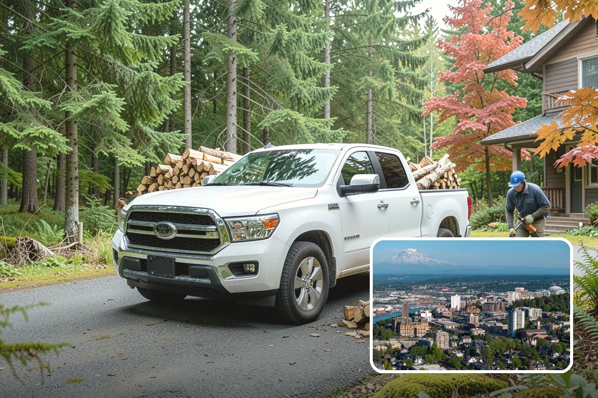 Covered Firewood Storage in Tacoma, Pierce County, WA - Shields wood from constant PNW rain and snow