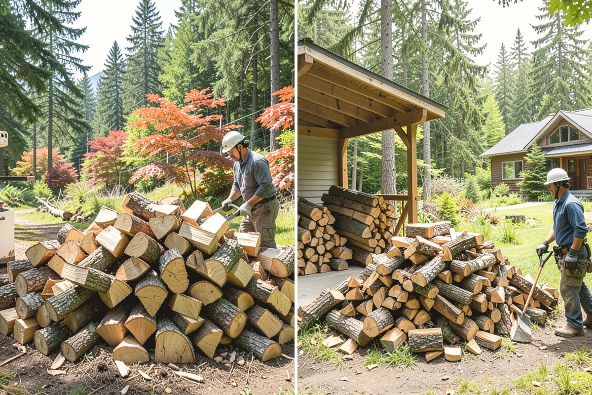 Covered Firewood Storage in University Place, Pierce County, WA - Identify a sheltered, well-drained location