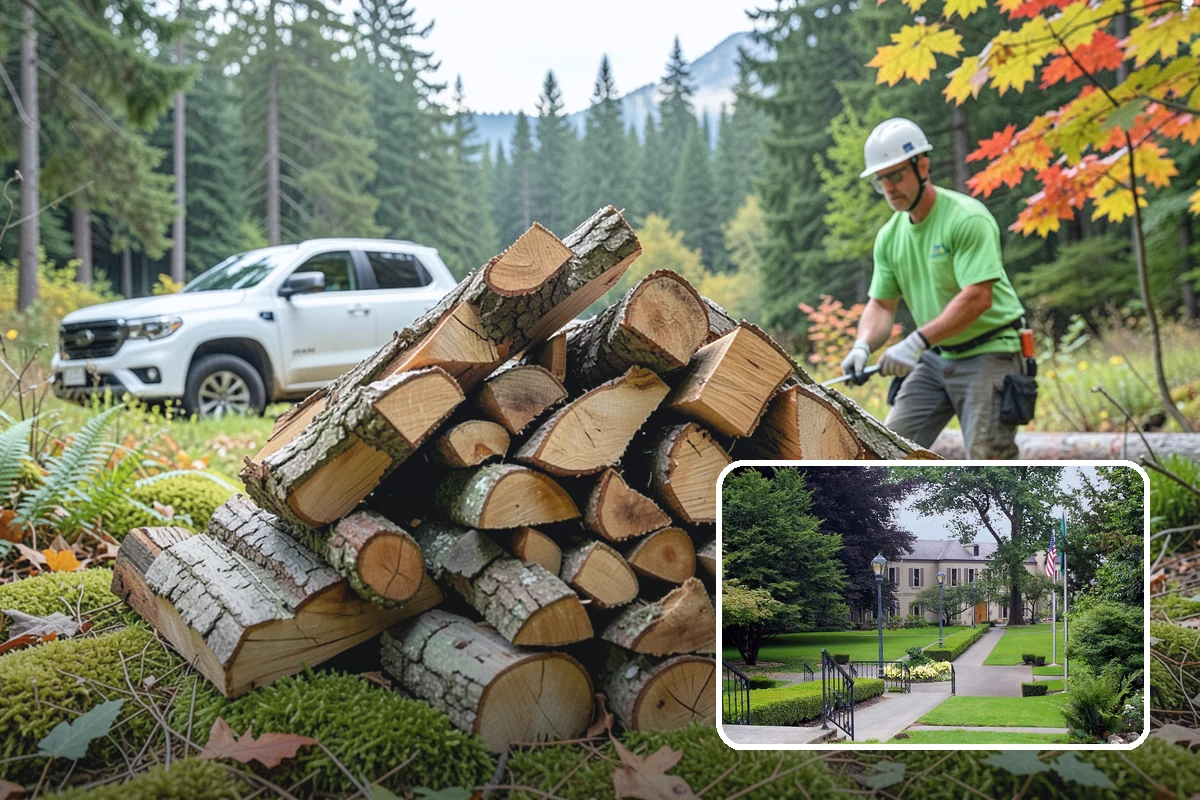 Covered Firewood Storage in Woodinville, King County, WA - Shields wood from constant PNW rain and snow