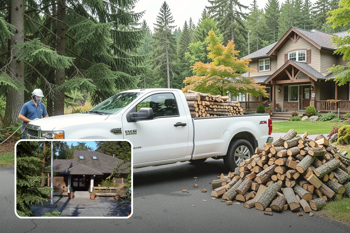 Covered Firewood Storage in Yarrow Point, King County, WA - Shields wood from constant PNW rain and snow