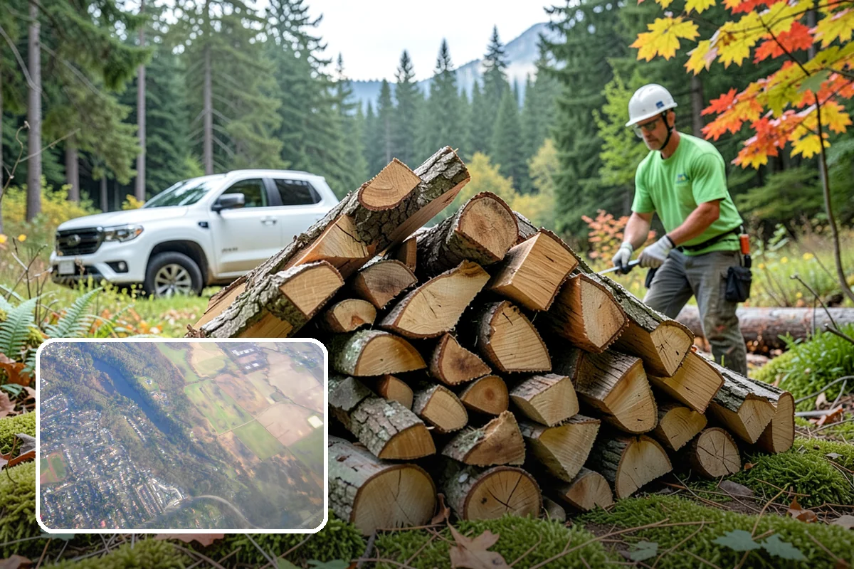 Custom Firewood Lengths in Algona, King County, WA - Cut to your exact firebox dimensions
