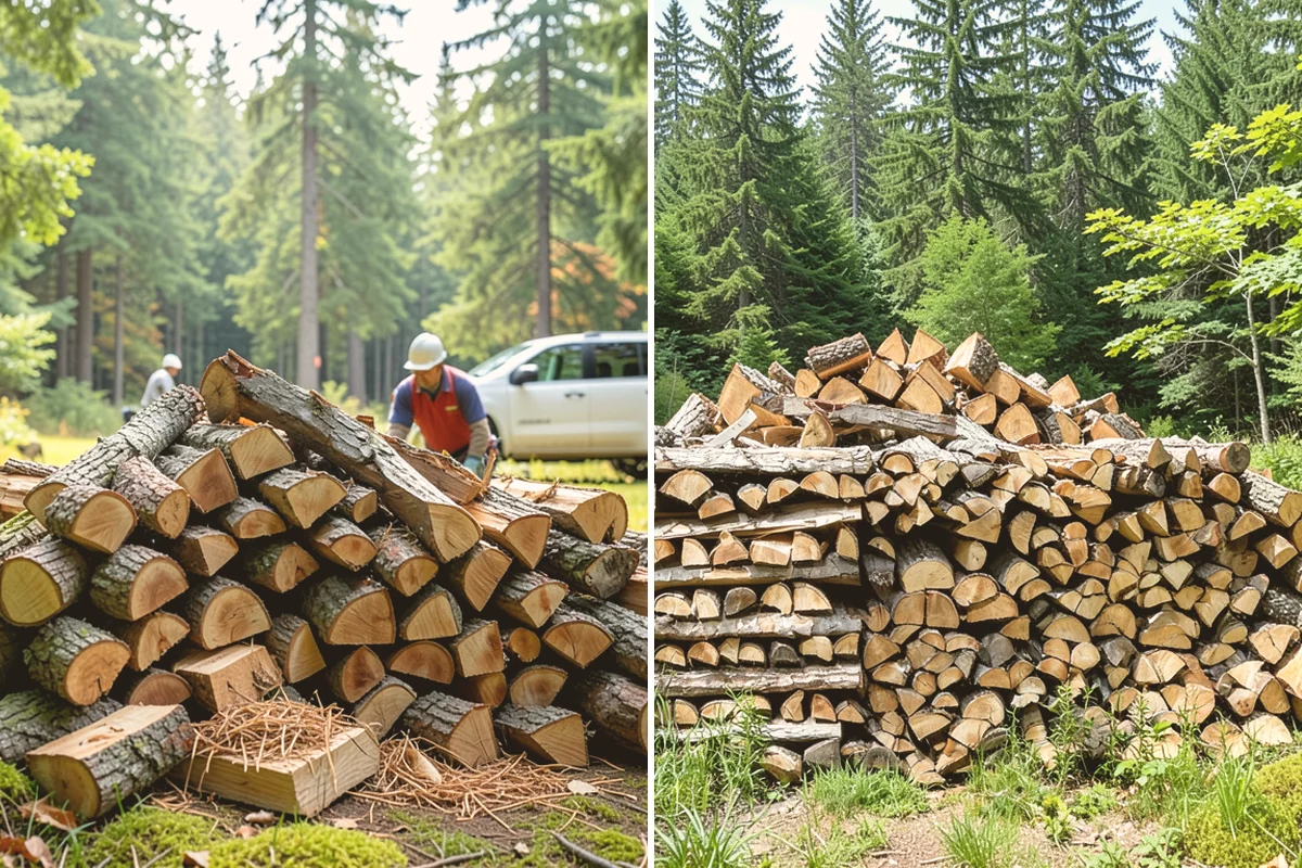 Custom Firewood Lengths in Algona, King County, WA - Measure and confirm your target length