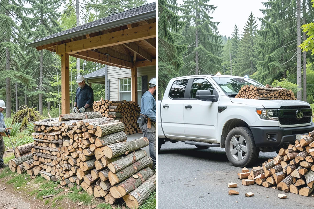 Custom Firewood Lengths in Auburn, King County, WA - Measure and confirm your target length