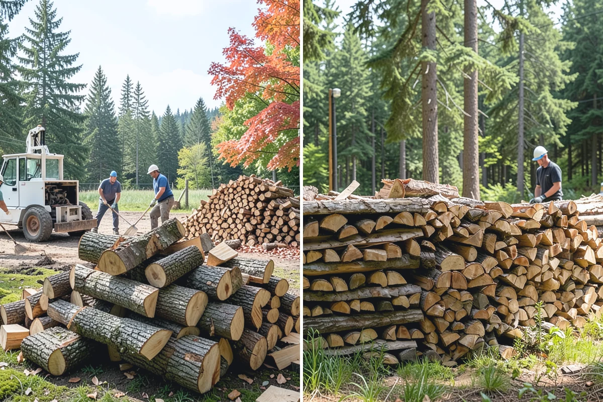 Custom Firewood Lengths in Beaux Arts Village, King County, WA - Measure and confirm your target length