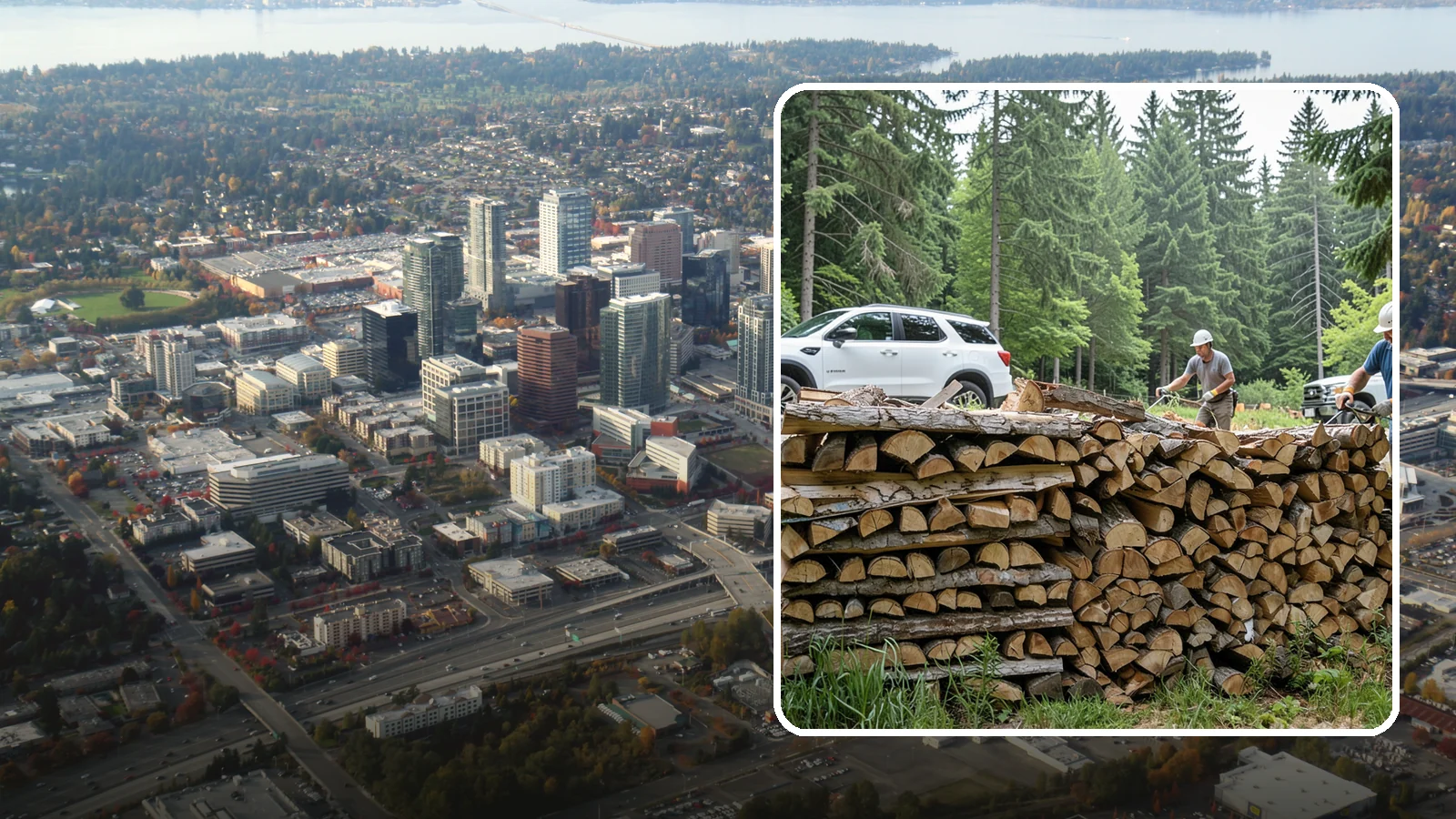 Custom Firewood Lengths in Bellevue, King County, WA - Custom-cut firewood lengths tailored to the exact dimensions of your firebox.