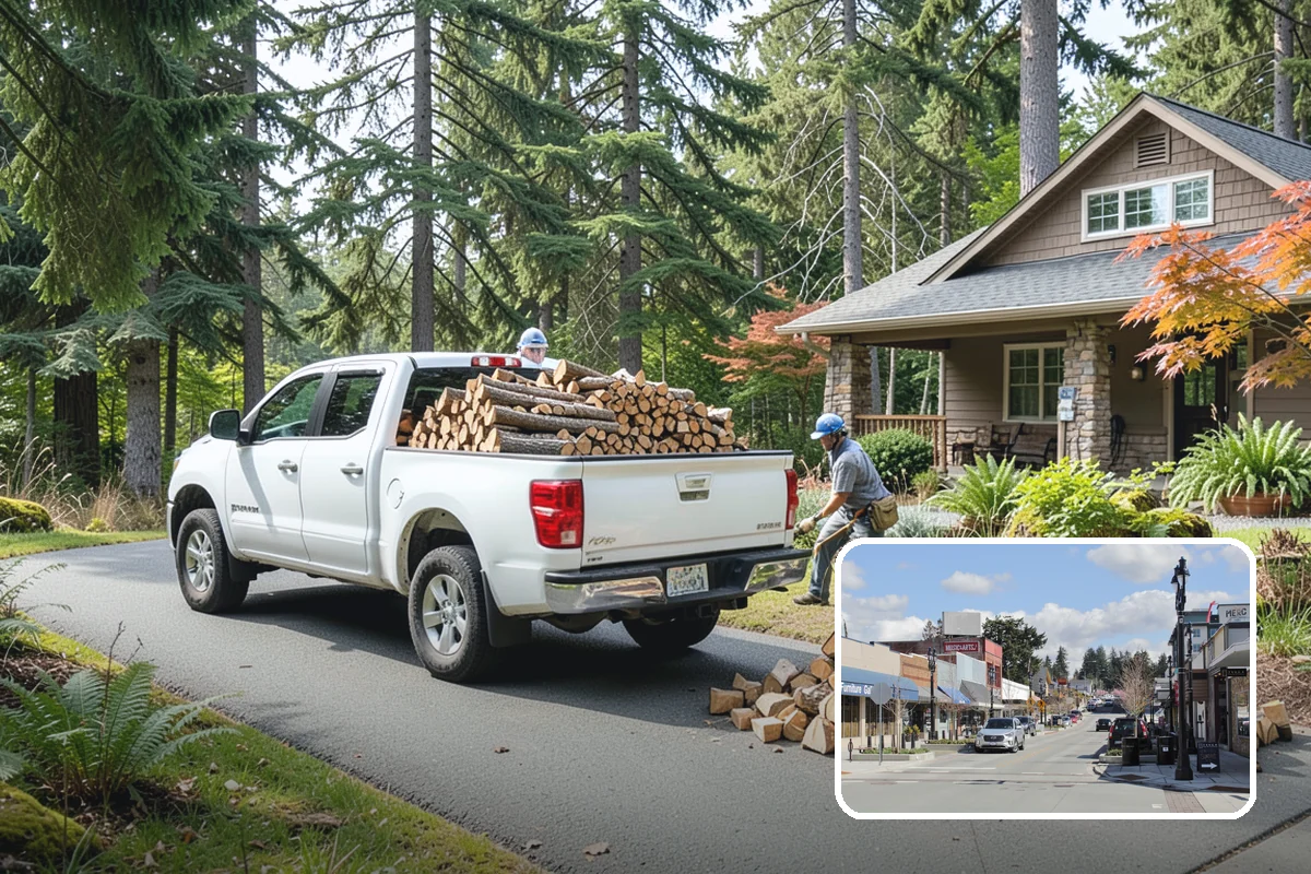Custom Firewood Lengths in Bothell, King County, WA - Cut to your exact firebox dimensions