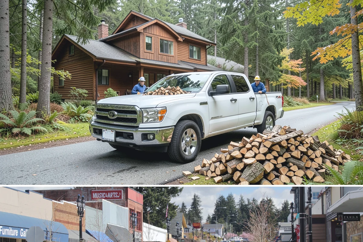 Custom Firewood Lengths in Bothell, King County, WA - Order custom lengths in the dry season so pieces have time to fully season before use.