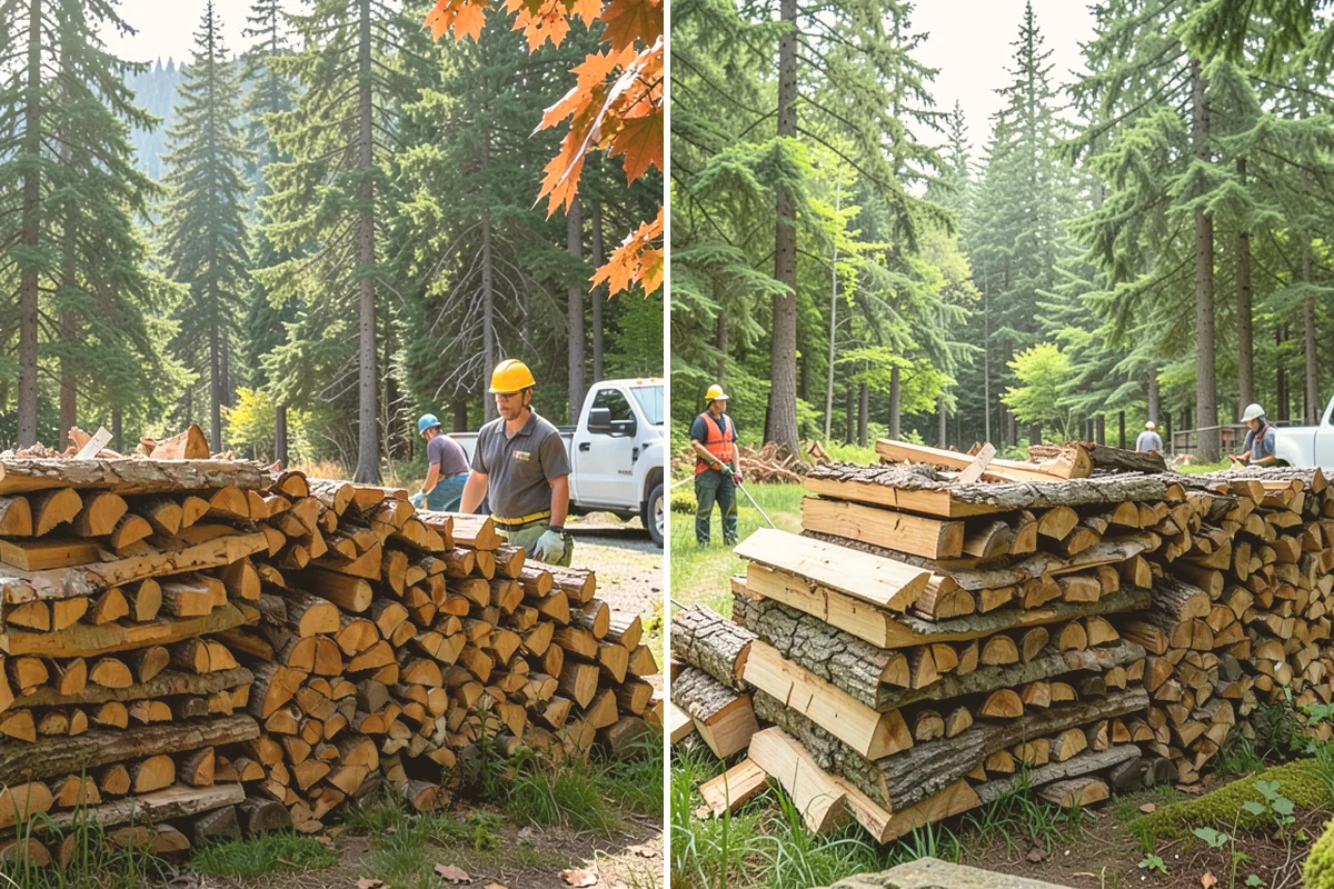 Custom Firewood Lengths in Brier, Snohomish County, WA - Measure and confirm your target length