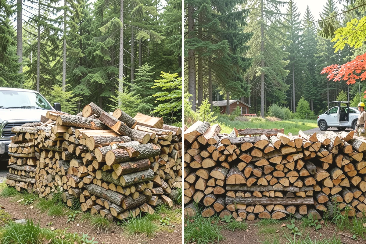 Custom Firewood Lengths in Carnation, King County, WA - Measure and confirm your target length