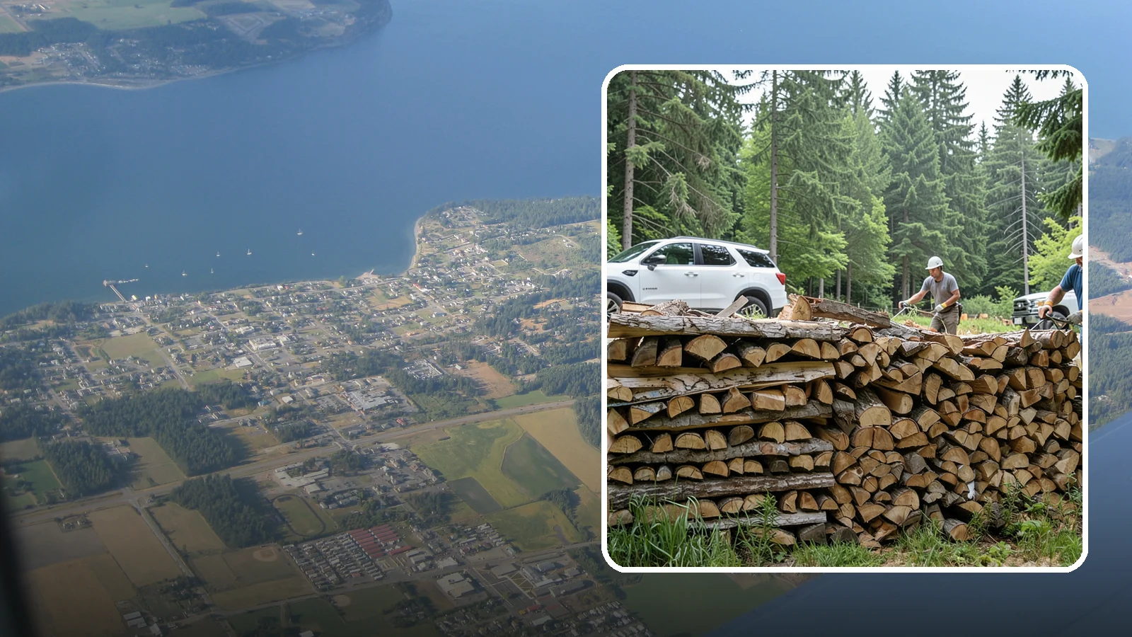 Custom Firewood Lengths in Coupeville, Island County, WA - Custom-cut firewood lengths tailored to the exact dimensions of your firebox.