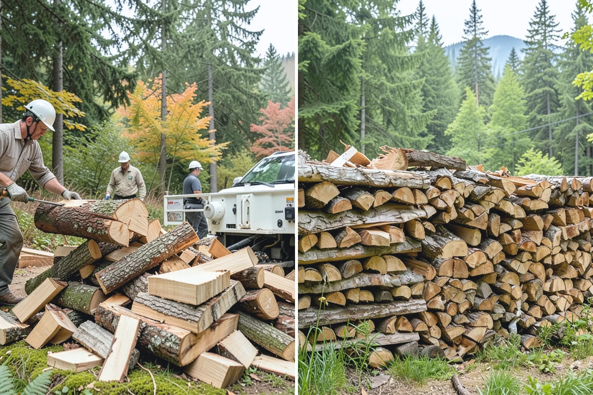 Custom Firewood Lengths in Coupeville, Island County, WA - Measure and confirm your target length