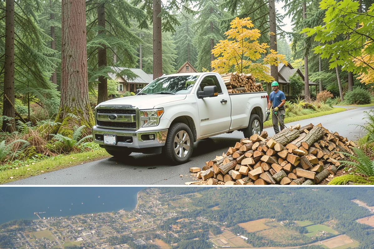 Custom Firewood Lengths in Coupeville, Island County, WA - Order custom lengths in the dry season so pieces have time to fully season before use.