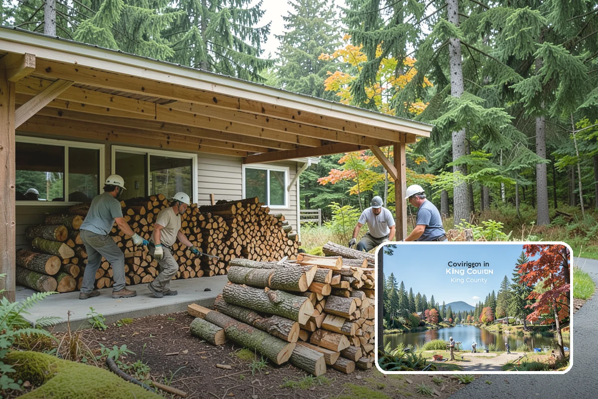 Custom Firewood Lengths in Covington, King County, WA - Cut to your exact firebox dimensions