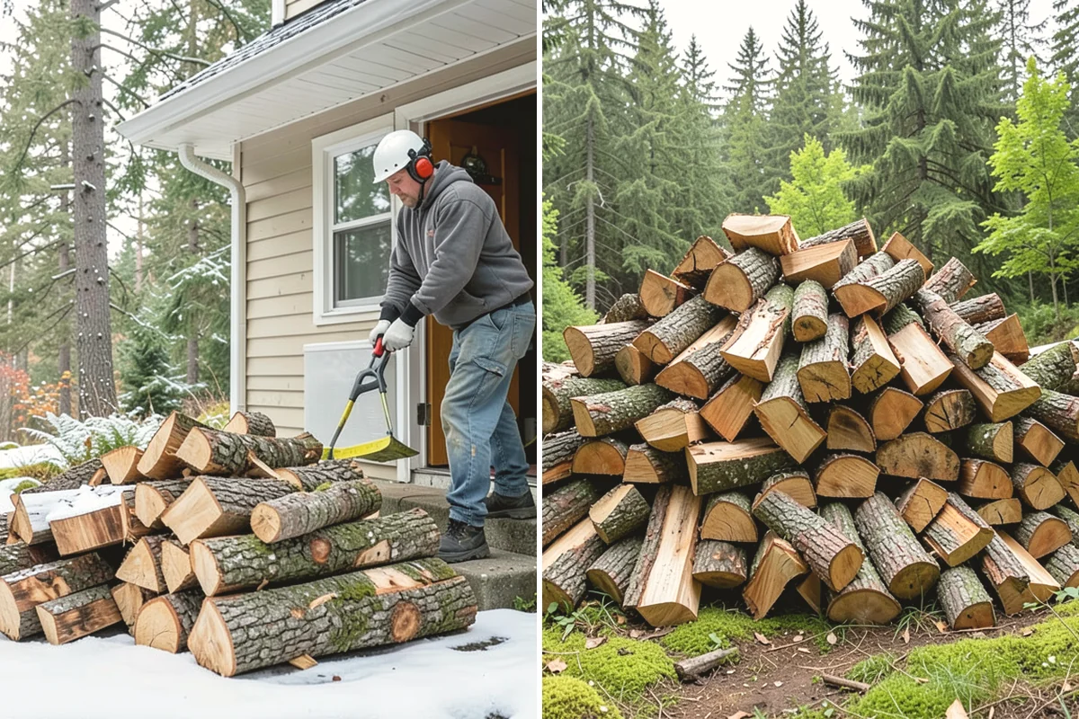 Custom Firewood Lengths in Covington, King County, WA - Measure and confirm your target length