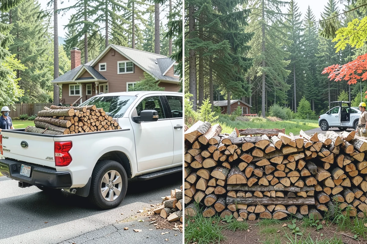 Custom Firewood Lengths in Des Moines, King County, WA - Measure and confirm your target length