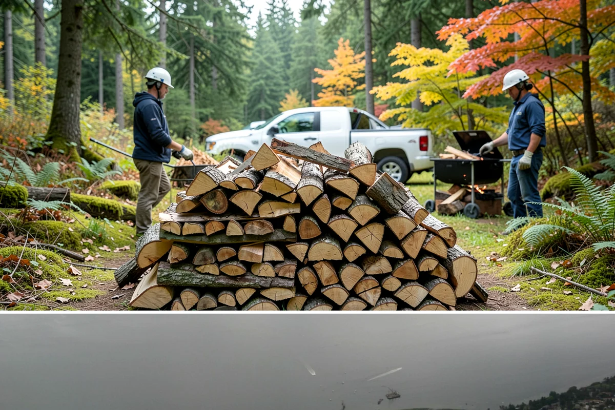 Custom Firewood Lengths in Des Moines, King County, WA - Order custom lengths in the dry season so pieces have time to fully season before use.