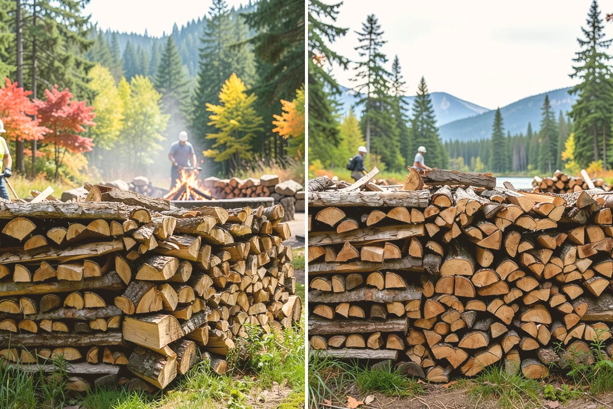 Custom Firewood Lengths in Eatonville, Pierce County, WA - Measure and confirm your target length