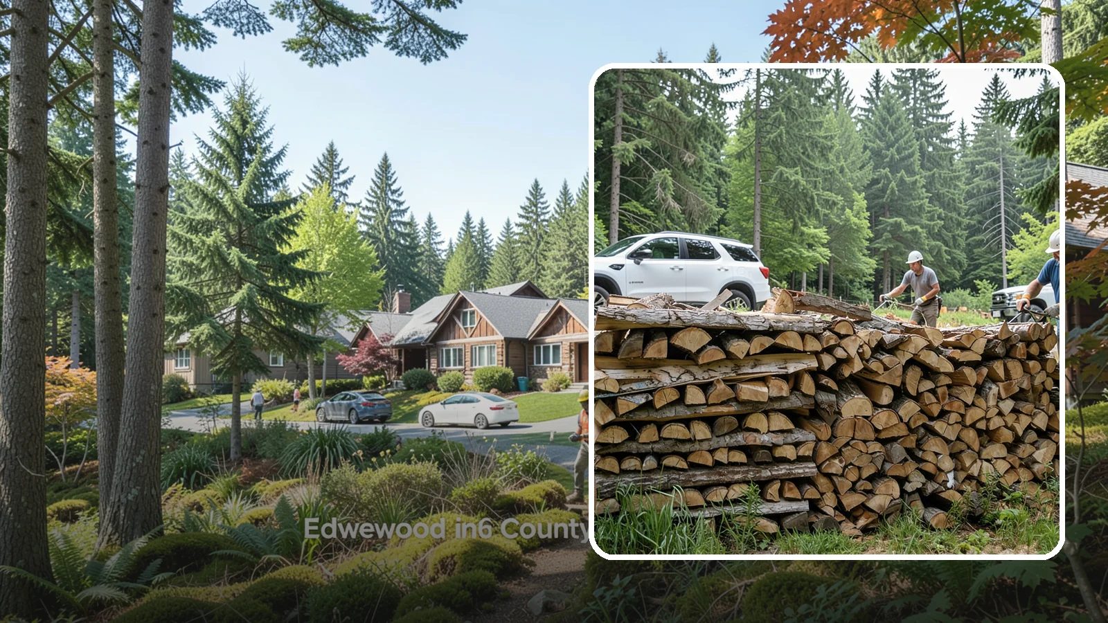 Custom Firewood Lengths in Edgewood, Pierce County, WA - Custom-cut firewood lengths tailored to the exact dimensions of your firebox.