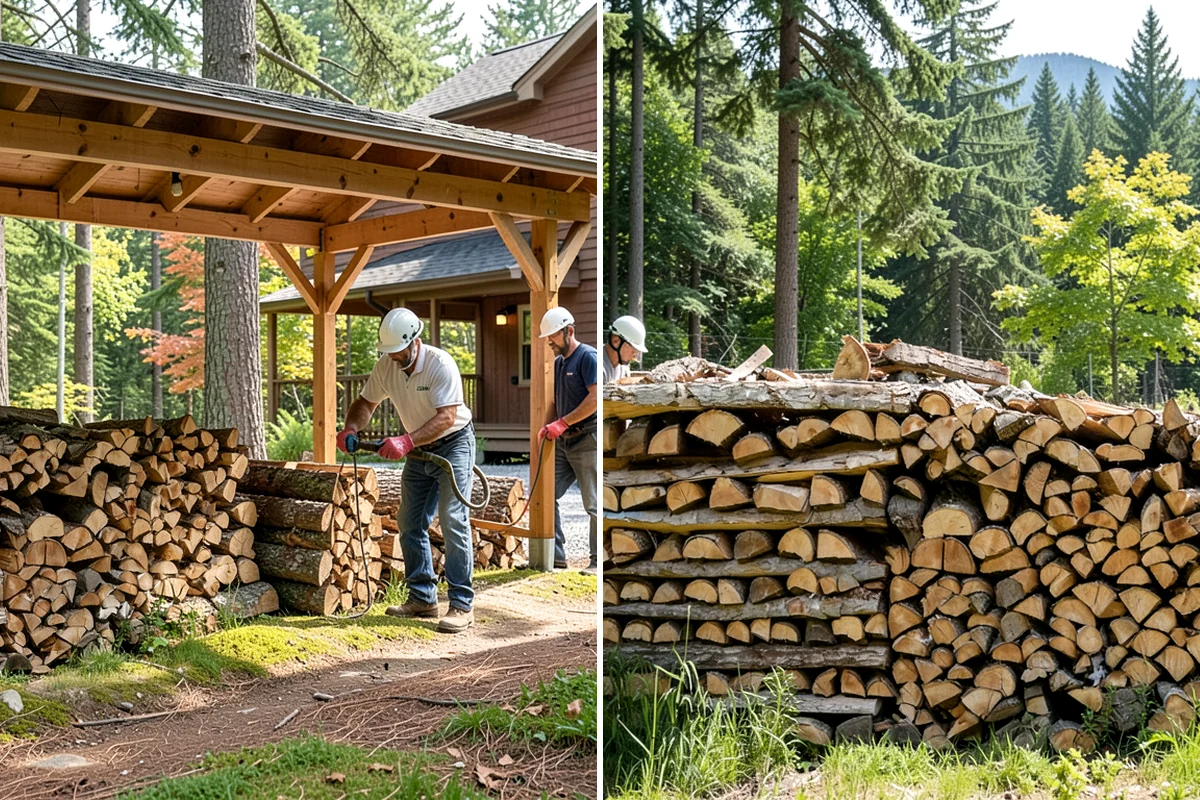 Custom Firewood Lengths in Everett, Snohomish County, WA - Measure and confirm your target length