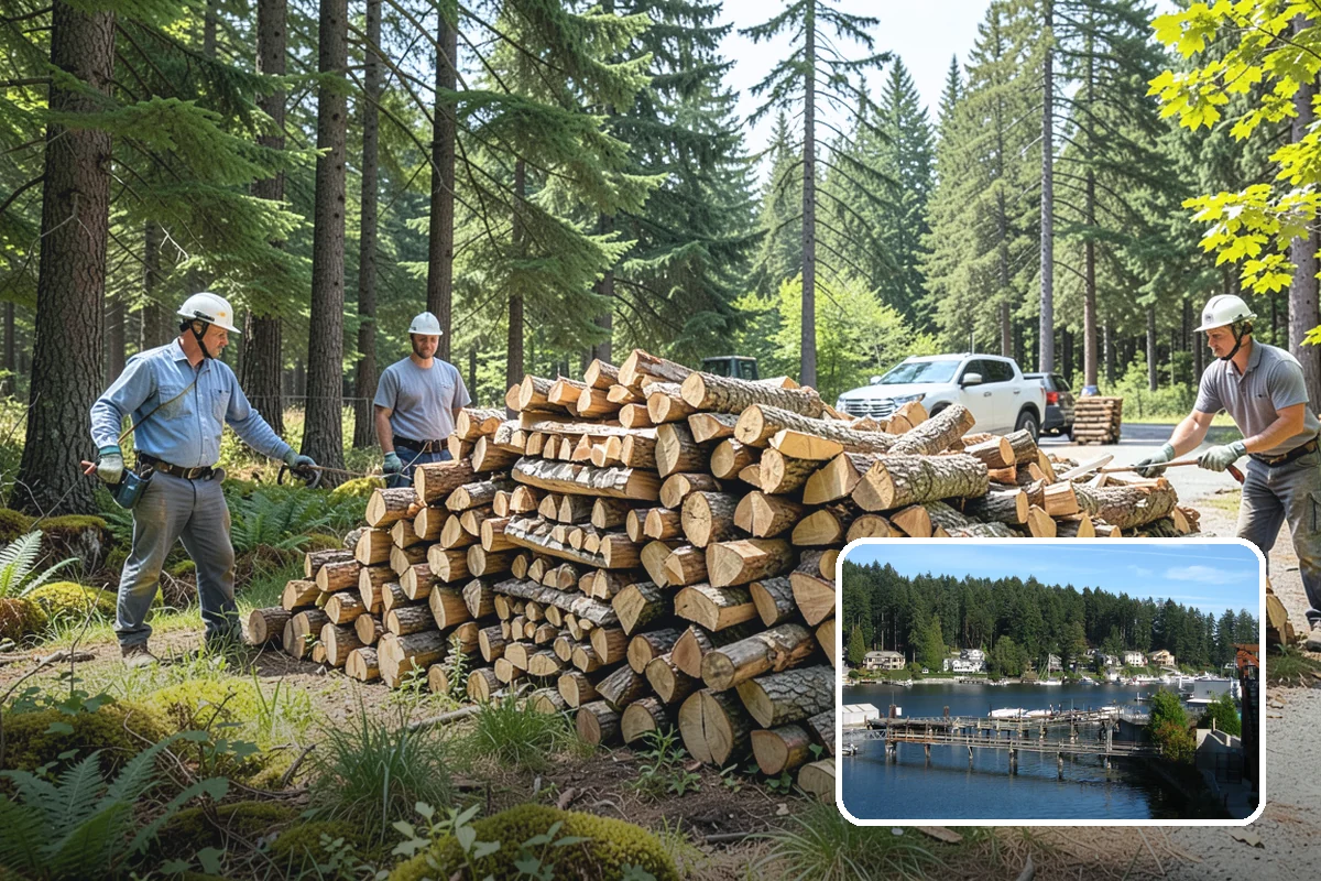 Custom Firewood Lengths in Gig Harbor, Pierce County, WA - Cut to your exact firebox dimensions