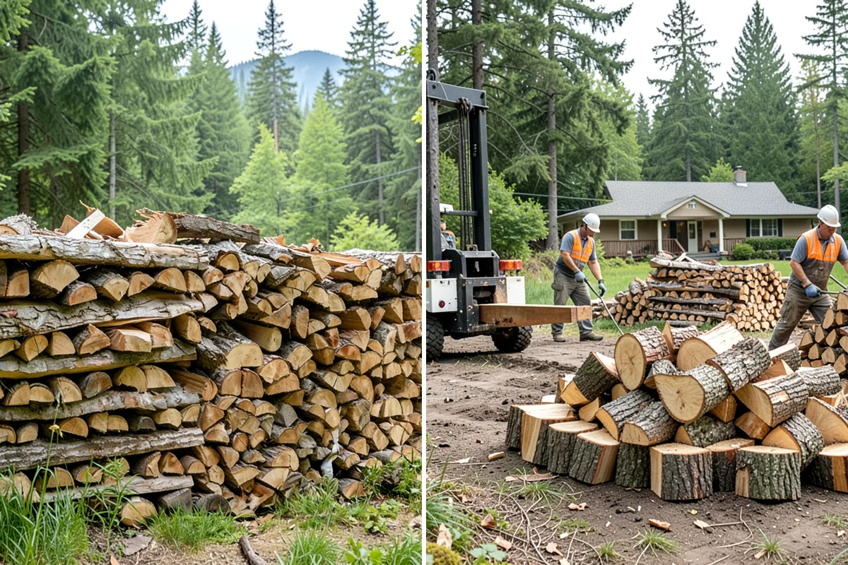 Custom Firewood Lengths in Gig Harbor, Pierce County, WA - Measure and confirm your target length