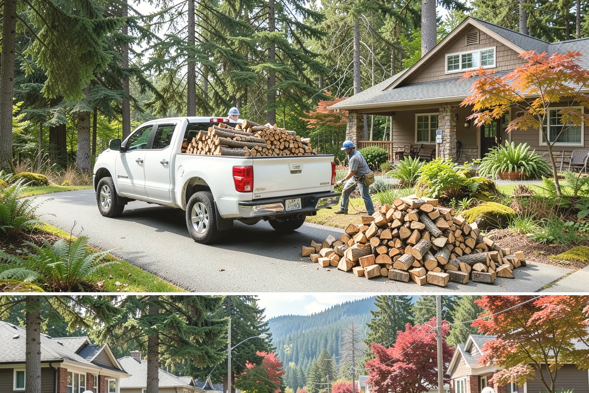 Custom Firewood Lengths in Hunts Point, King County, WA - Order custom lengths in the dry season so pieces have time to fully season before use.