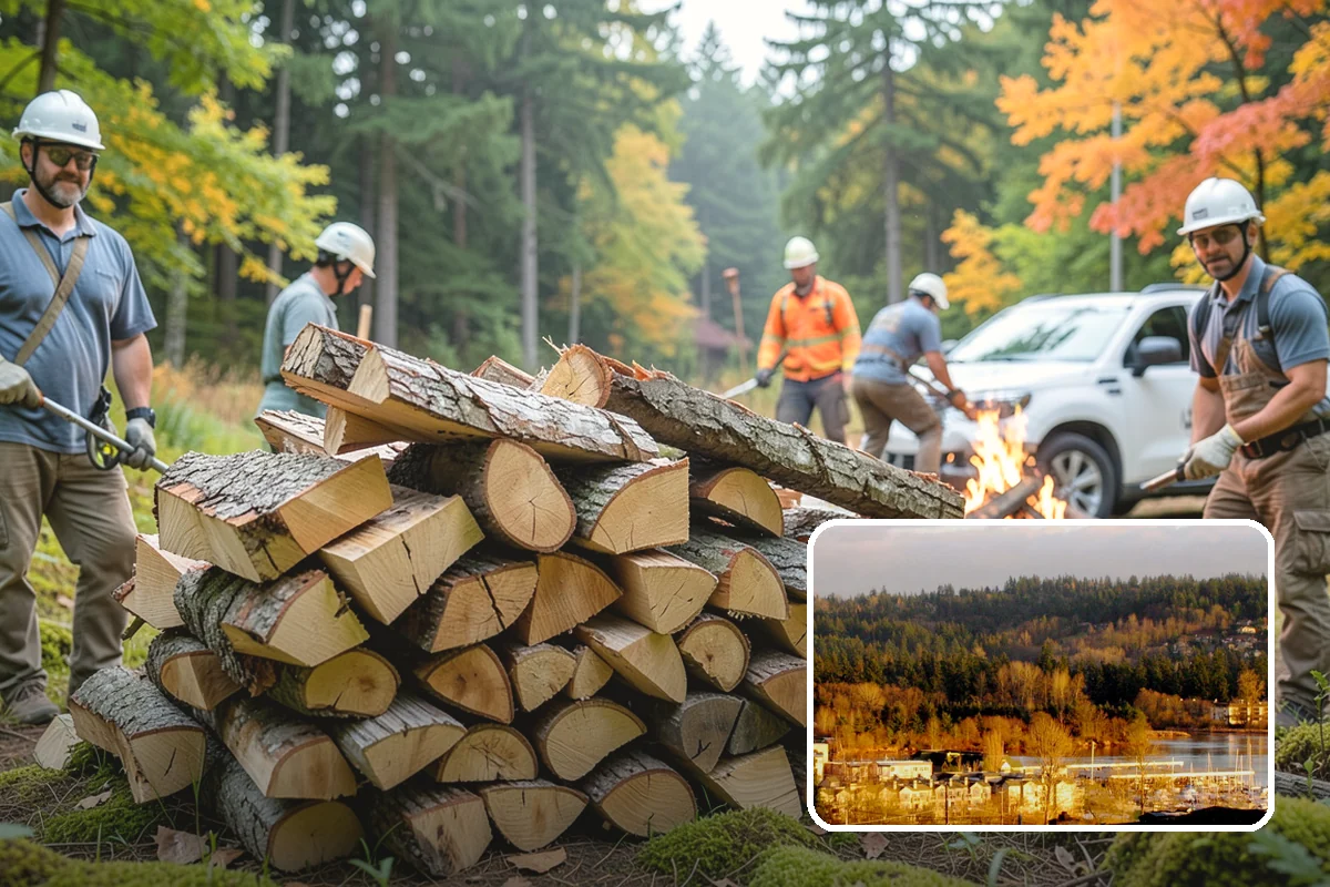 Custom Firewood Lengths in Kenmore, King County, WA - Cut to your exact firebox dimensions