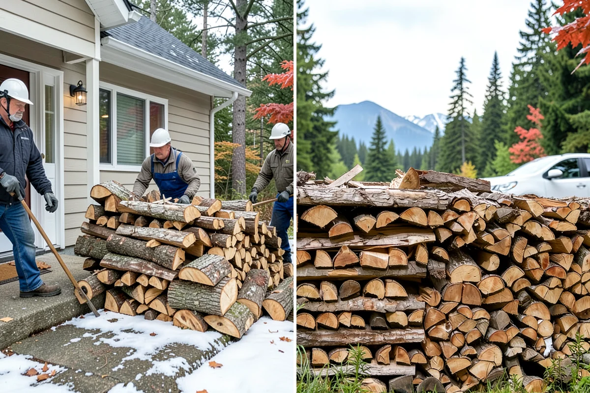 Custom Firewood Lengths in Kenmore, King County, WA - Measure and confirm your target length
