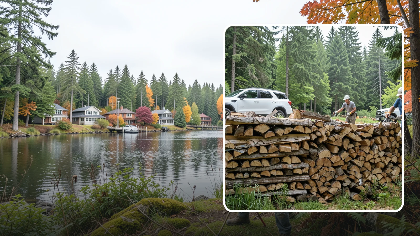 Custom Firewood Lengths in La Conner, Skagit County, WA - Custom-cut firewood lengths tailored to the exact dimensions of your firebox.