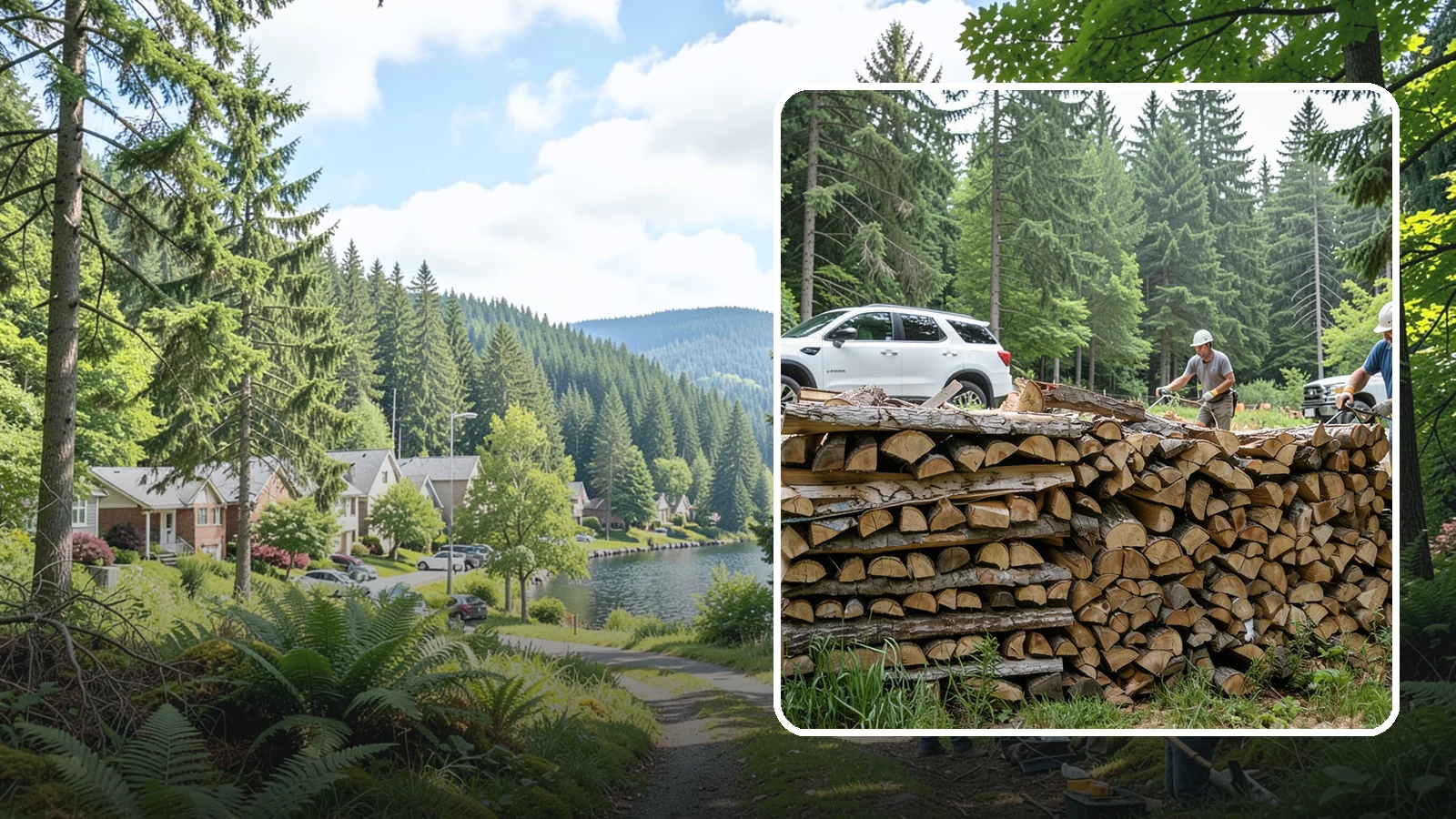 Custom Firewood Lengths in Lake Forest Park, King County, WA - Custom-cut firewood lengths tailored to the exact dimensions of your firebox.