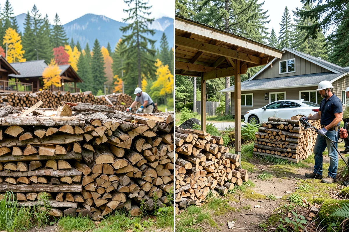 Custom Firewood Lengths in Lake Forest Park, King County, WA - Measure and confirm your target length