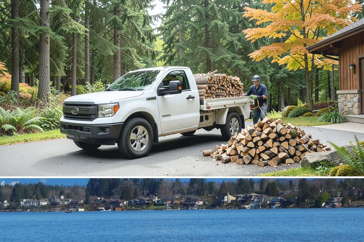 Custom Firewood Lengths in Lake Stevens, Snohomish County, WA - Order custom lengths in the dry season so pieces have time to fully season before use.