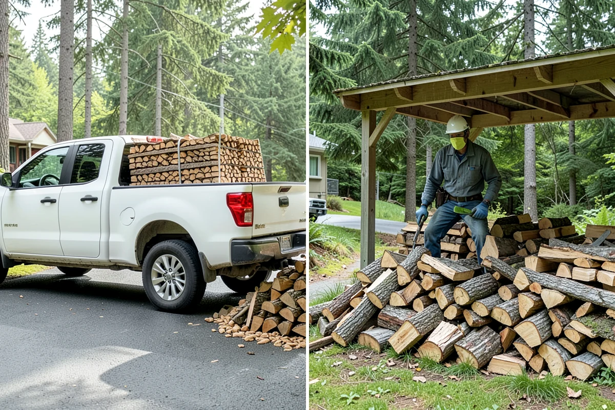 Custom Firewood Lengths in Lakewood, Pierce County, WA - Measure and confirm your target length