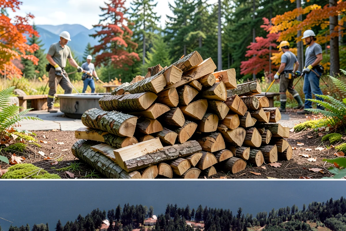 Custom Firewood Lengths in Lakewood, Pierce County, WA - Order custom lengths in the dry season so pieces have time to fully season before use.