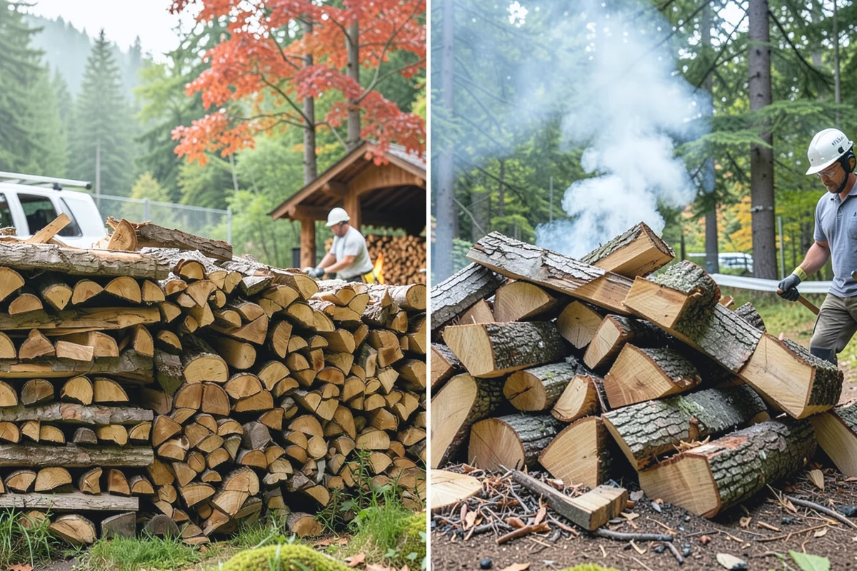 Custom Firewood Lengths in Medina, King County, WA - Measure and confirm your target length