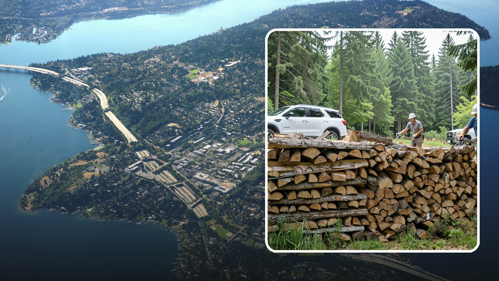 Custom Firewood Lengths in Mercer Island, King County, WA - Custom-cut firewood lengths tailored to the exact dimensions of your firebox.