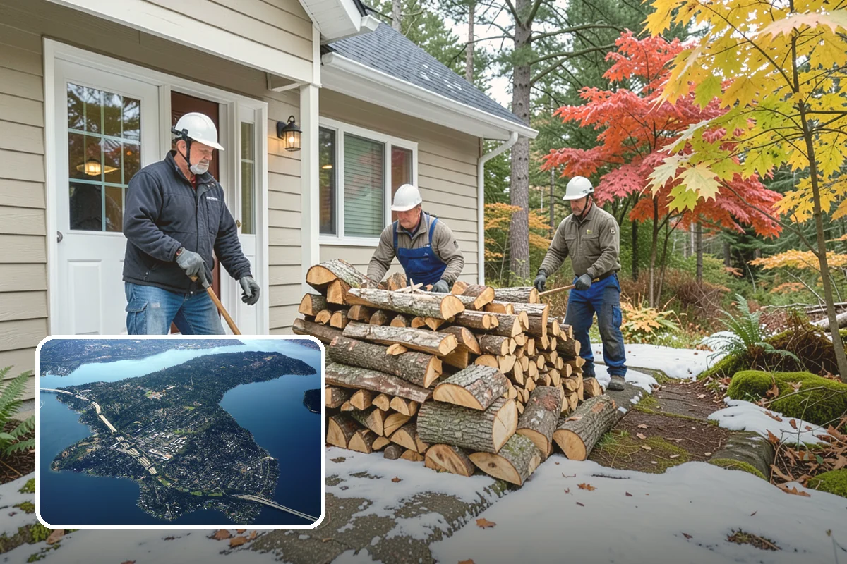 Custom Firewood Lengths in Mercer Island, King County, WA - Cut to your exact firebox dimensions
