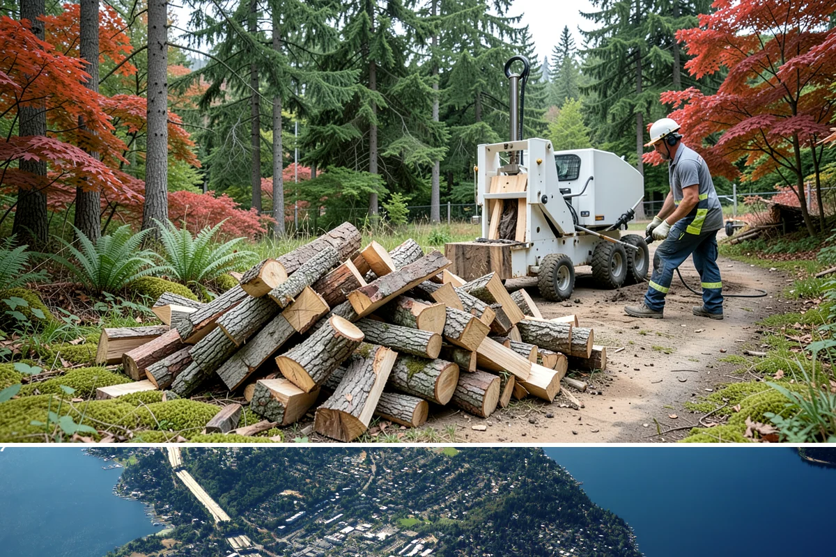 Custom Firewood Lengths in Mercer Island, King County, WA - Order custom lengths in the dry season so pieces have time to fully season before use.